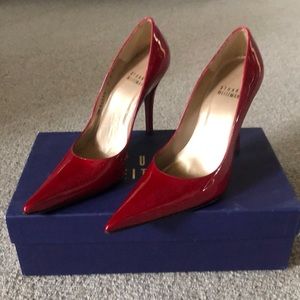 Stuart Weitzman Fever Pumps size 5.5 red quasar